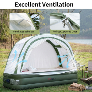 Presa di fabbrica <span class=keywords><strong>campeggio</strong></span> lettino letto esterno tenda impermeabile <span class=keywords><strong>da</strong></span> terra All-in-One tenda gonfiabile - Product Image 4