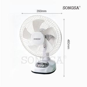 Factory Direct Wholesale Portable 12 Inch Rechargeable Charging Supported for <b>Outdoor</b> & Home Use 3 Speed Solar Powered <b>Table</b> Fan - Product Image 5