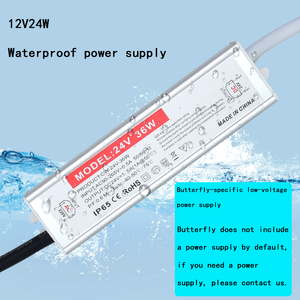 Toptan büyük kelebek dinamik simülasyon alışveriş merkezleri için LED ışık elektrikli yağmur geçirmez açık peyzaj aydınlatma noel - Product Image 6