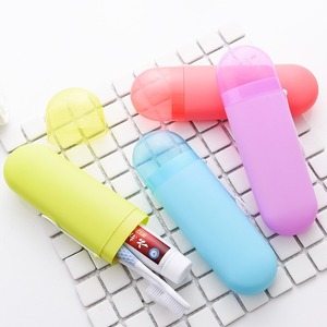 Étui de voyage portable en <span class=keywords><strong>plastique</strong></span> durable pour brosse à dents et dentifrice, idéal pour le camping, l'école, les voyages d'affaires et les salles de bain - Product Image 1