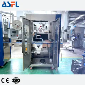 Máquina automática de etiquetado de envoltura de manga retráctil de etiquetas de PVC para botella de plástico botella redonda - Product Image 2