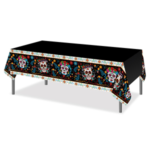 ZB252 <span class=keywords><strong>Manteles</strong></span> del Día DE LOS Muertos <span class=keywords><strong>Manteles</strong></span> de plástico desechables Fiesta mexicana Suministros de decoraciones <span class=keywords><strong>para</strong></span> <span class=keywords><strong>fiestas</strong></span> - Product Image 1