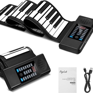 คีย์บอร์ดซิลิโคนแบบม้วนได้ 88 คีย์ พร้อมพอร์ต USB และช่องเสียบหูฟัง สำหรับเครื่องดนตรี - Product Image 3