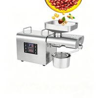 Presse à huile portable de haute qualité 8 kg/h pour le soja, les arachides et le colza, idéale pour un usage domestique