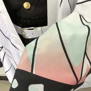 Costume Kochou <span class=keywords><strong>Shinobu</strong></span> de l'anime Demon Slayer, ensemble de cosplay avec perruque, boucles d'oreilles, kimono, uniforme, vêtements - Product Image 5
