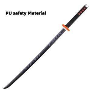 Demon Slayer Katana Safe PU วัสดุของเล่น,ดาบอ่อนคอสเพลย์การ์ตูนอะนิเมะญี่ปุ่น Kamado <span class=keywords><strong>Tanjirou</strong></span> - Product Image 3
