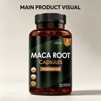 Suplemen Akar Maca Alami Murni untuk Distributor Global, Margin Keuntungan Tinggi, Pasokan Grosir 180 Kemasan, Produsen Cina, Campuran