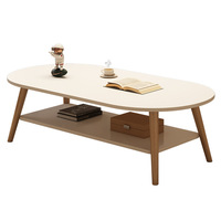 Table basse de salon moderne et simple avec rangement pour petit appartement, chambre à coucher, chambre de location, ou balcon