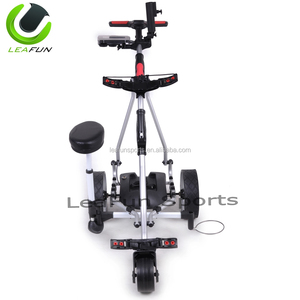 Chariot de golf électrique à 36 trous et 3 <span class=keywords><strong>roues</strong></span>, avec <span class=keywords><strong>roues</strong></span> sportives, nouveau pliage en <span class=keywords><strong>2</strong></span> étapes, léger, moteur électrique, accessoire de golf - Product Image 6