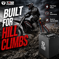 Batterie lithium haute puissance OEM 72V 25Ah pour moto tout-terrain électrique TUTTIO Soleil01, pack amélioré 20S5P avec BMS Bluetooth intelligent et boîtier métallique