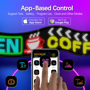 32320 picel app-lập trình <span class=keywords><strong>Led</strong></span> Xe Đăng board USB 5V di chuyển tin nhắn ánh sáng ma trận Bảng điều chỉnh cho trang trí văn phòng kỹ thuật số - Product Image 2