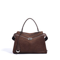 Nouveau Sac Femme Tendance Haut de Gamme 2026 à Double Compartiment, Polyvalent, Porté Épaule ou Croisé, Couleur Mocha, Idéal pour les Trajets Quotidien