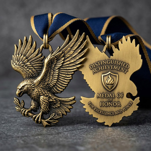 Médaille équestre 3D en relief à prix d'usine avec dos personnalisable pour étiquette nominative, souvenir artisanal en métal pour promotion d'entreprise - Product Image 3