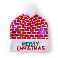 Cappello di Natale Lavorato a Maglia con LED, Berretto Luminoso, Regalo Perfetto per Adulti, Decorazioni per Feste di Natale e Capodanno, Uso Casual
