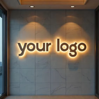 Enseigne 3D rétroéclairée, signalétique LED personnalisée, enseigne extérieure en lettres LED, panneau publicitaire, logo LED pour signalétique extérieure, enseigne commerciale, salon professionnel
