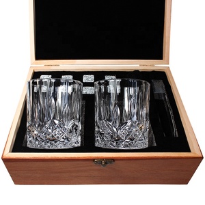 Premium Wood box set Whiskey Stone ,Rock whiskey glass,Whiskey stones and whiskey glass gift sets in Wooden Box