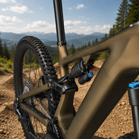Vélo de montagne électrique à suspension intégrale en carbone, 840 Wh, moteur central, 105 Nm, roue Mullet, Trail E MTB