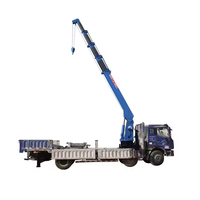 Grue hydraulique électrique fiable montée sur camion pour la construction avec rotation cantilever