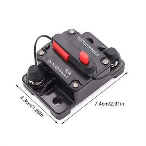 Interruptor de Circuito de 30A 40A 50A 60A 70A 80A 100A 120A 150A 200A 250A 300A AMP, Fusible Reajustable, 12-48V DC, para Auto, Barco, Impermeable - Product Image 6