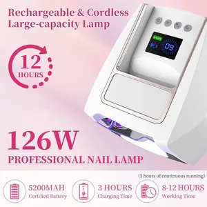 Nouvelle Lampe à Ongles UV LED Rechargeable HK LBT X6 78W 2026 avec Écran LED, Séchoir à Gel Sans Fil, Appareil de Pédicure pour Usage Domestique - Product Image 2