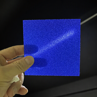 Plaque acrylique transparente holographique à paillettes 3-10 mm 1270*2490 mm, feuille perméable à la lumière pour la fabrication de panneaux publicitaires