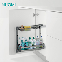 NUOMI Panier latéral sous évier, organisateur d'épices, mini-organisateur de cuisine coulissant pour armoire