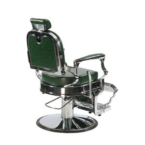 Mobili da salone di fascia alta retrò vintage verde scuro sedia da barbiere parrucchiere - Product Image 3