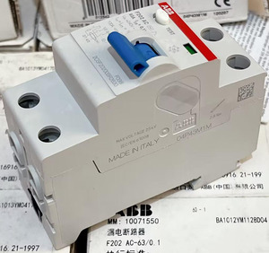 残留電流遮断器2P 16A RCCBオリジナルABBs F202 A-16/0.01 F200 - Product Image 4