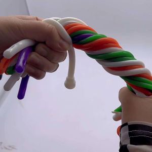 ของเล่นยืดหยุ่นสนุกๆ สำหรับวันฮาโลวีน, ของเล่น TPR เจลนิ่มแบบใหม่สำหรับระบายอารมณ์และคลายความเครียด รูปทรงเส้นก๋วยเตี๋ยว, ของเล่นเชือกยางยืด - Product Image 5