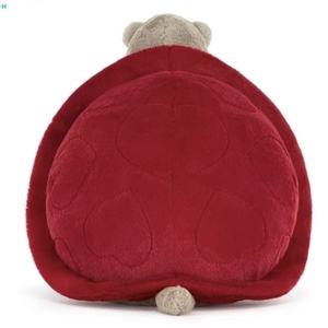 [¡OFERTA!], Jellycat, 26.ª Edición, Peluche de Tortuga Romántica de San Valentín de 28 cm, Regalo para Parejas, Animal de Peluche con Temática de Corazón - Product Image 6