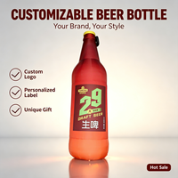 Bouteille de bière gonflable personnalisée en tissu Oxford, éclairage LED géant pour la publicité en extérieur, événements, fêtes, décoration, affichage