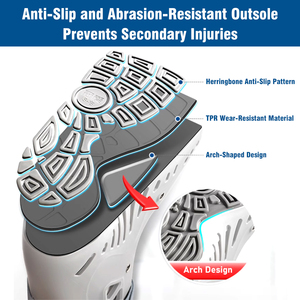 Ayarlanabilir ortez ayak bileği eklem koruma desteği <span class=keywords><strong>Brace</strong></span> hava yastığı kırığı rehabilitasyon ayakkabı yardımcı Walker çizmeler - Product Image 5