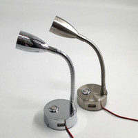 Lampe à col de cygne flexible 12v LED RV intérieur Dimmable lampe de lecture de chevet lampe Auto lumière intérieure avec USB