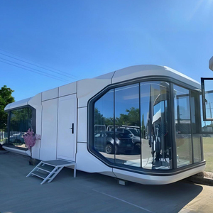Eco-friendly Prefabricated Modular <strong>House</strong> Camping Hotel Space Capsule Tiny <strong>House</strong> On Wheels For Sales