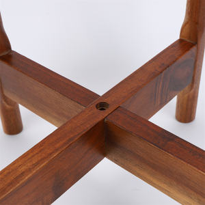 Custom premium per interni resistenti alle intemperie porta piante <span class=keywords><strong>da</strong></span> <span class=keywords><strong>esterno</strong></span> con supporto regolabile moderno vaso di fiori alto con supporto in legno - Product Image 5