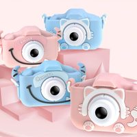 Caméscope vidéo 2 pouces IPS double objectif HD 1080P pour enfants, appareil photo numérique pour Selfie, Mini caméras vidéo pour enfants