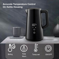 Bouilloire électrique intelligente 1,5 L avec écran tactile LED, contrôle de la température, WiFi, maintien au chaud, ébullition rapide, pour la maison
