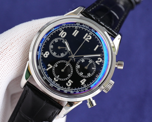 Montre de luxe Pateks for Philippes pour homme, avec boîtier en métal, bracelet en cuir, mouvement mécanique de haute qualité, cadran à aiguilles - Product Image 4