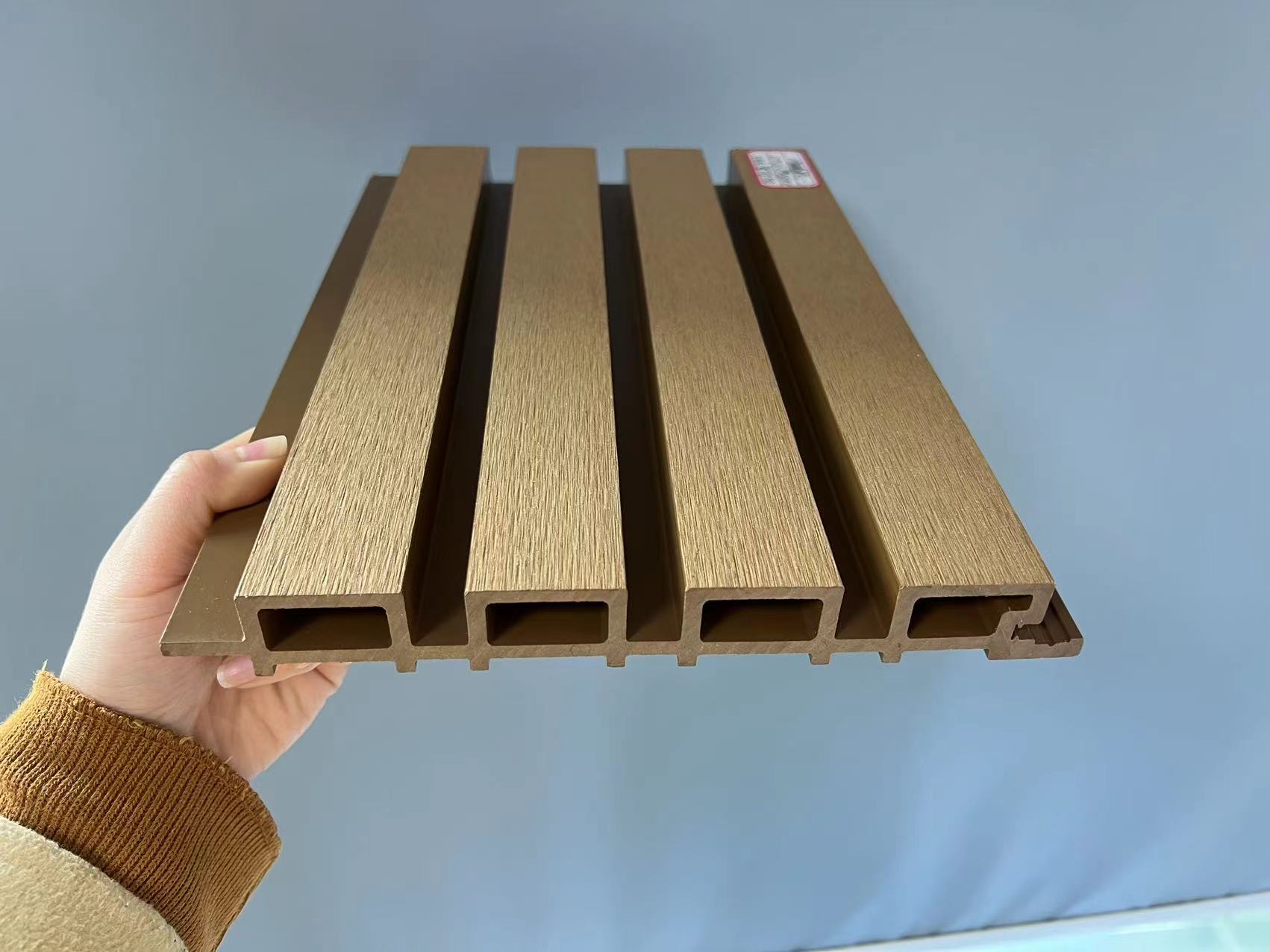 Wood Laminated Exterior WPC Wall Panel Decorative Wall Cladding Outdoor