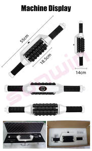 Masajeador de rodillo de piel con microvibración de mano recargable 2024, dispositivo de drenaje linfático, máquina de masaje rodante reafirmante Fascia - Product Image 5