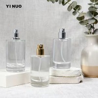 En stock – Flacon diffuseur de parfum de luxe carré vide en verre pour voiture, 8 ml et 10 ml, avec clips