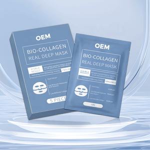Mascarilla facial de hoja vegana OEM/ODM: Mascarilla facial antiarrugas y Reafirmante de piel con Colágeno Hidrolizado orgánico de larga duración - Product Image 6