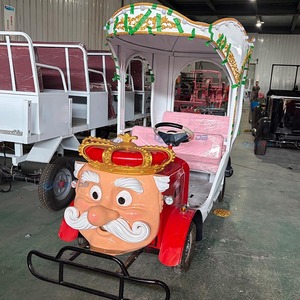 Carroza Turística Eléctrica Totalmente Metálica de Color Personalizado, Suministro Directo de Fábrica, Cubierta con Diseño de Dibujos Animados, Carroza Panorámica para Parques - Product Image 5