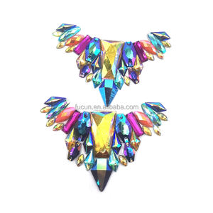 Lancement des costumes du Carnaval de Trinité 2026 : Appliques thermocollantes en strass pour costumes <span class=keywords><strong>Samba</strong></span> Paradise, pour l'ambiance du Carnaval de Miami - Product Image 5