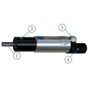 Motor neumático industrial no reversible Ober Serie LFB 190W consumo 480 Nl/1' - Product Image 1