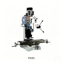 Machine à fraiser industrielle YH45 pour usinage 3-en-1, type banc, pour réparation et fabrication de pièces de précision, fraiseuses manuelles