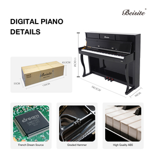 Beisite B-99 88-Key Professional Weight Standard Digital Piano with Organ Features Dynamic Sampling & 10-Layer Sound - Product Image 2