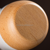 2026 Emerit Tasse à yerba maté en céramique style nordique classique, personnalisable avec logo, avec base en bois et bombilla