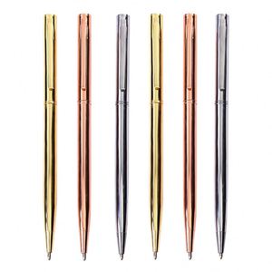 Slim Gold Metal <b>Ballpoint</b> <b>Pen</b>, Luxury Polished Gold Executive <b>Pen</b> for Office & Corporate Gifts, Custom Logo - Product Image 4