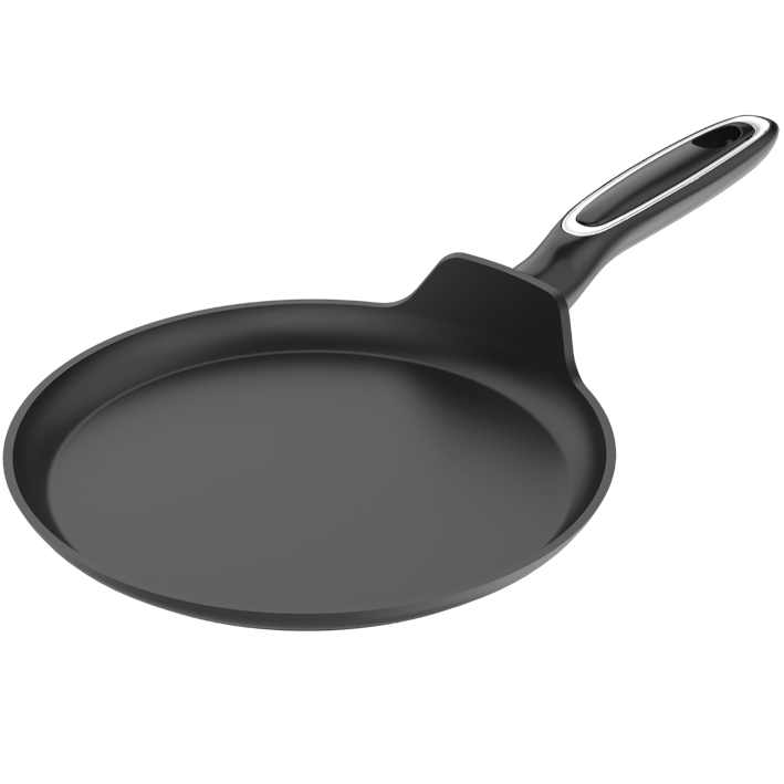Factory Round Flat Crepe Pan Marble